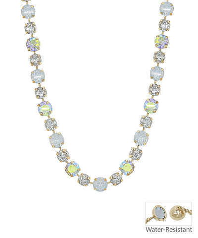 Graduated Stone Bead Magnetic Necklace
