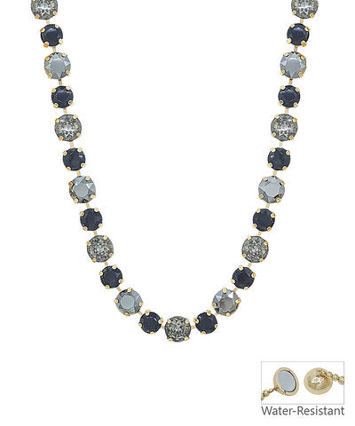 Graduated Stone Bead Magnetic Necklace