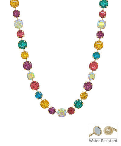 Graduated Stone Bead Magnetic Necklace