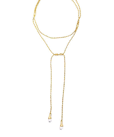 End Pearl Chain Necklace