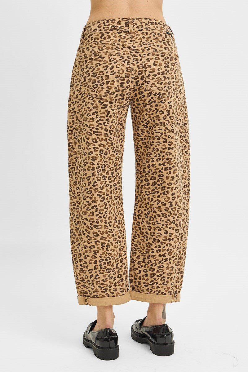 Crop Barrel Leopard Jeans