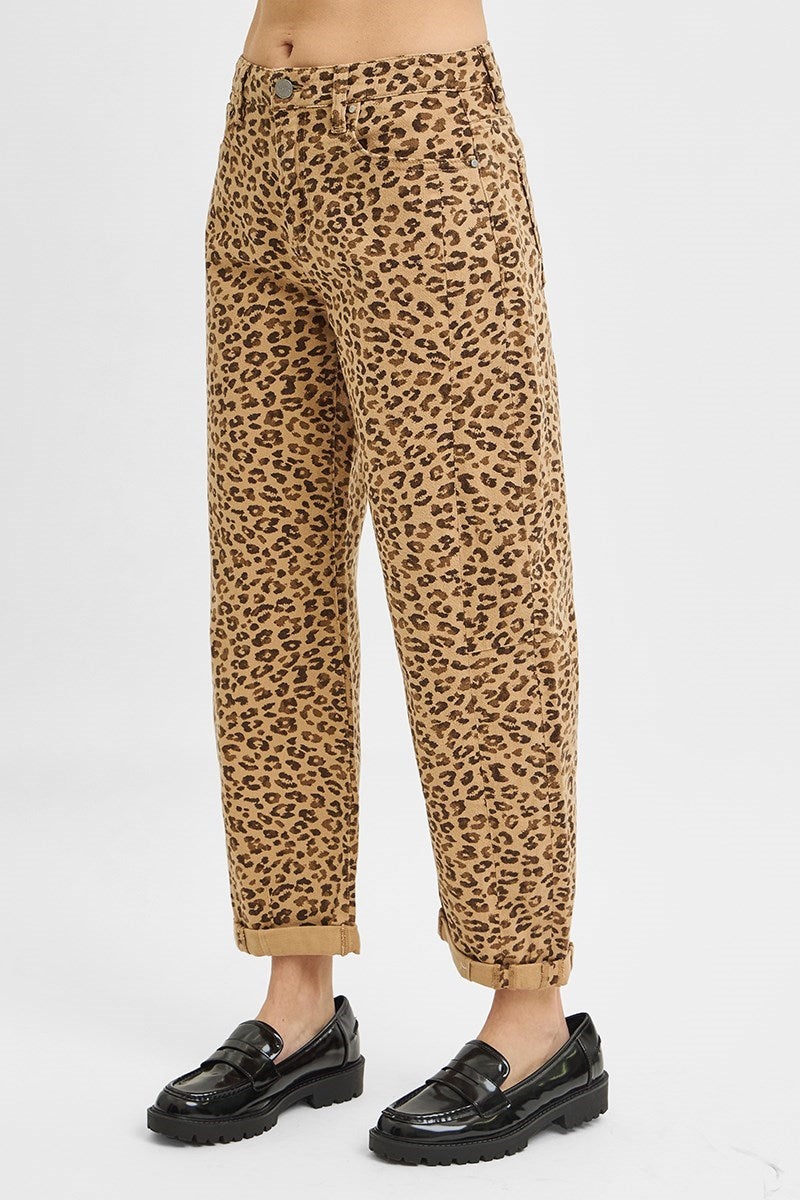 Crop Barrel Leopard Jeans