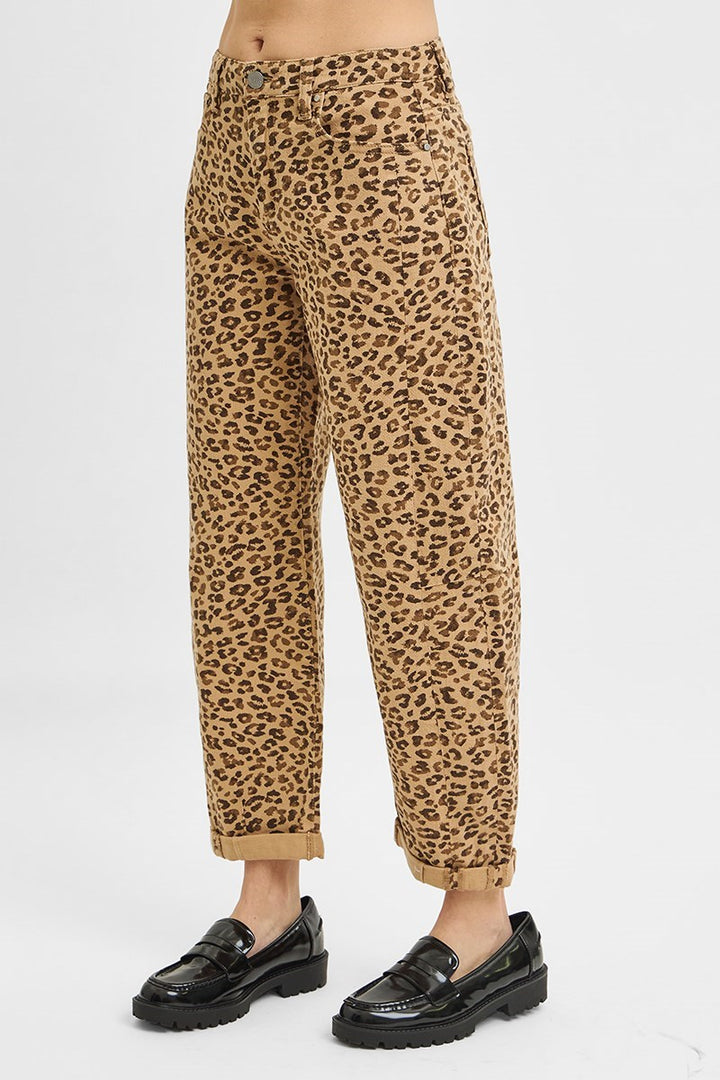 Crop Barrel Leopard Jeans
