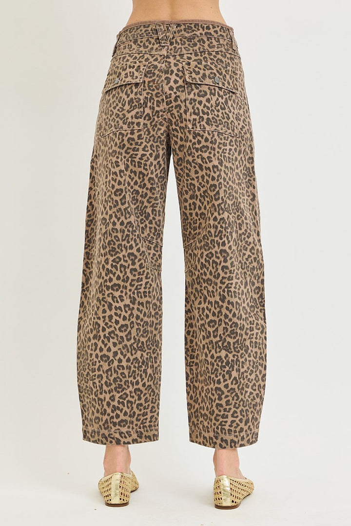 Back view of Risen The Wild Side Barrel Jeans
