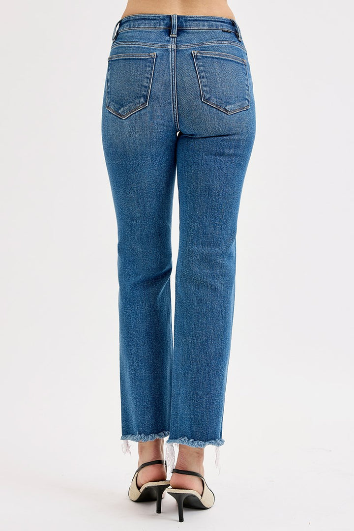 Risen jeans back view