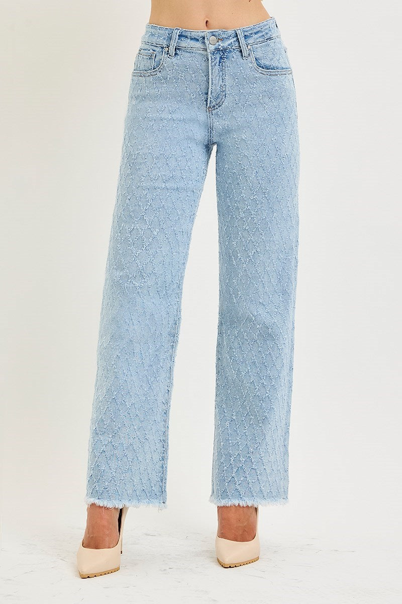 Risen Skyline Textured Denim