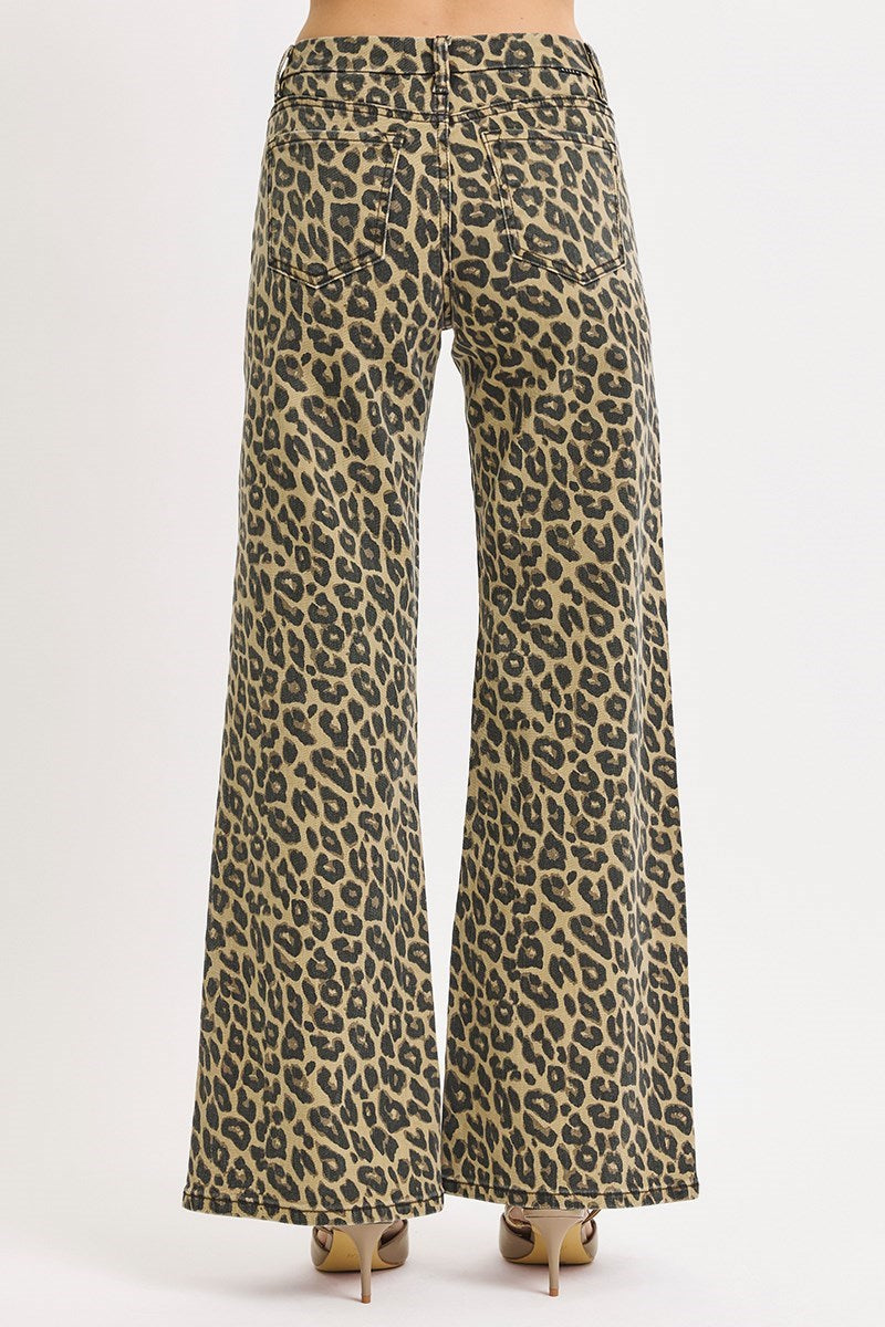 Risen Leopard Denim