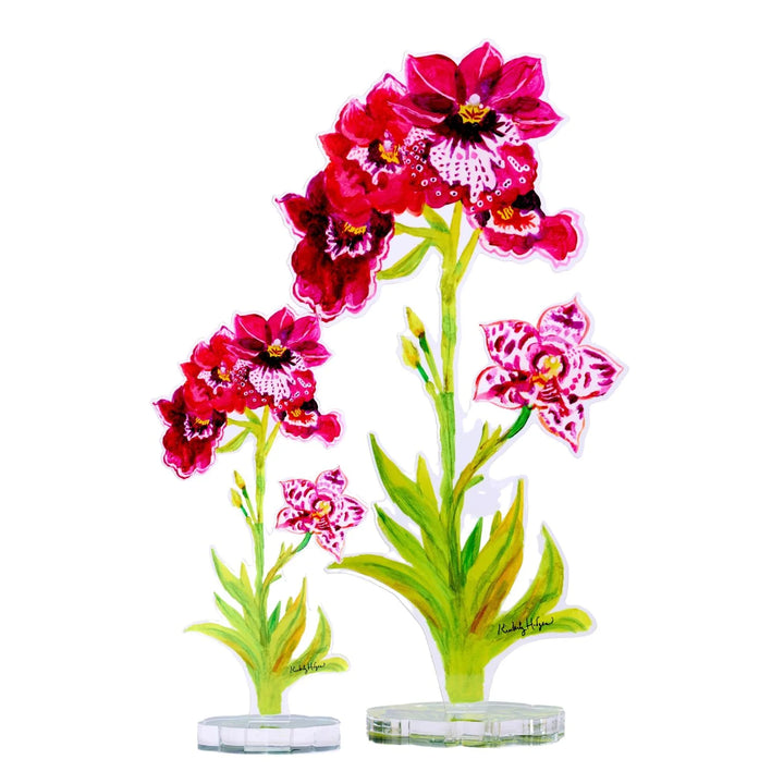 Pansy Orchid Acrylic Floral/Stand Sold Separately