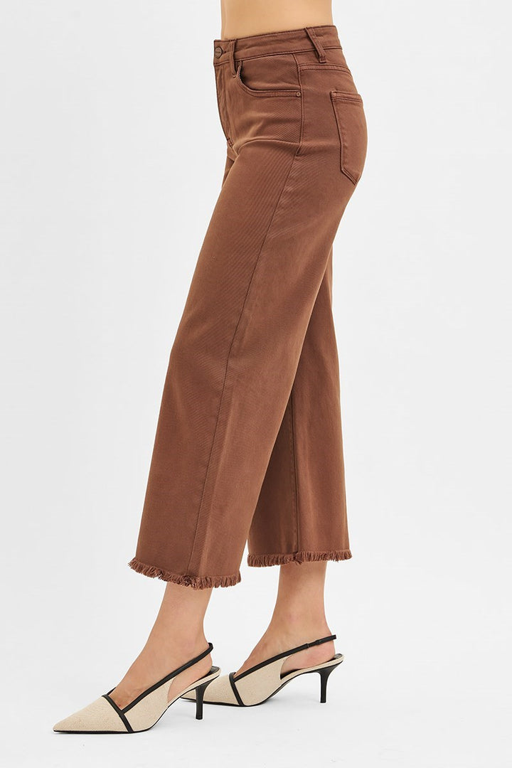 Risen Cocoa Cropped Denim