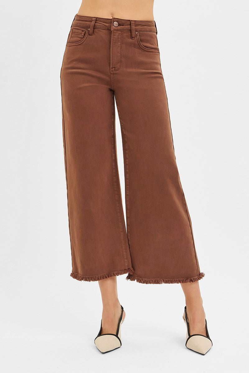 Risen Cocoa Cropped Denim