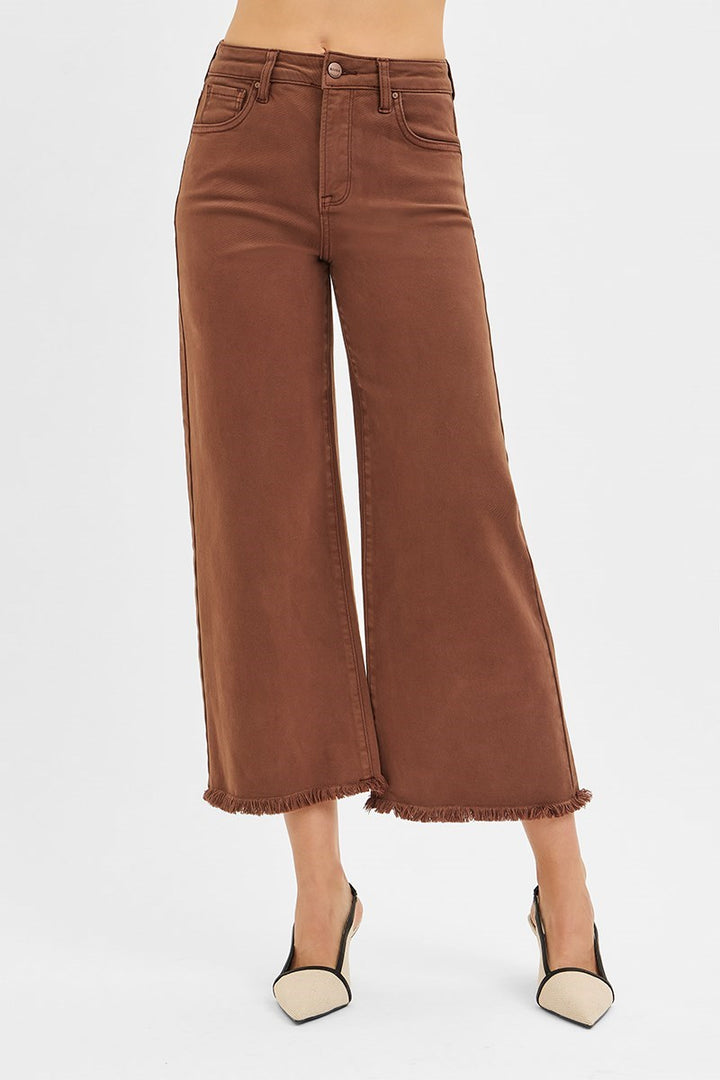 Risen Cocoa Cropped Denim
