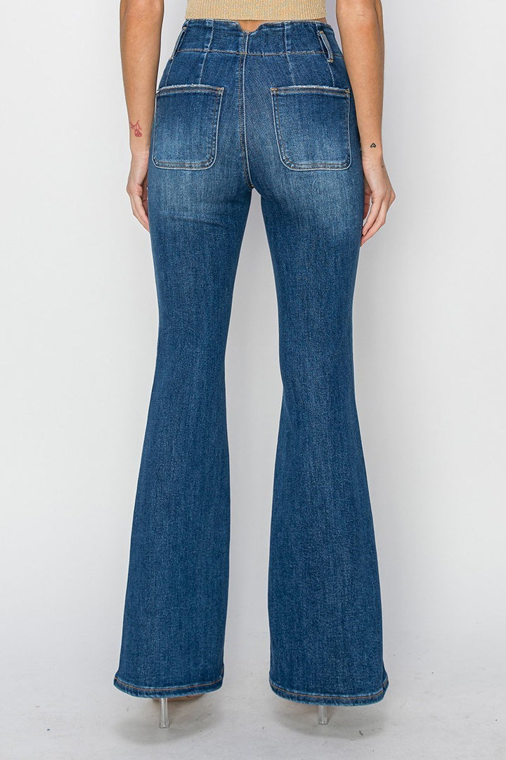 High Rise Flare Denim