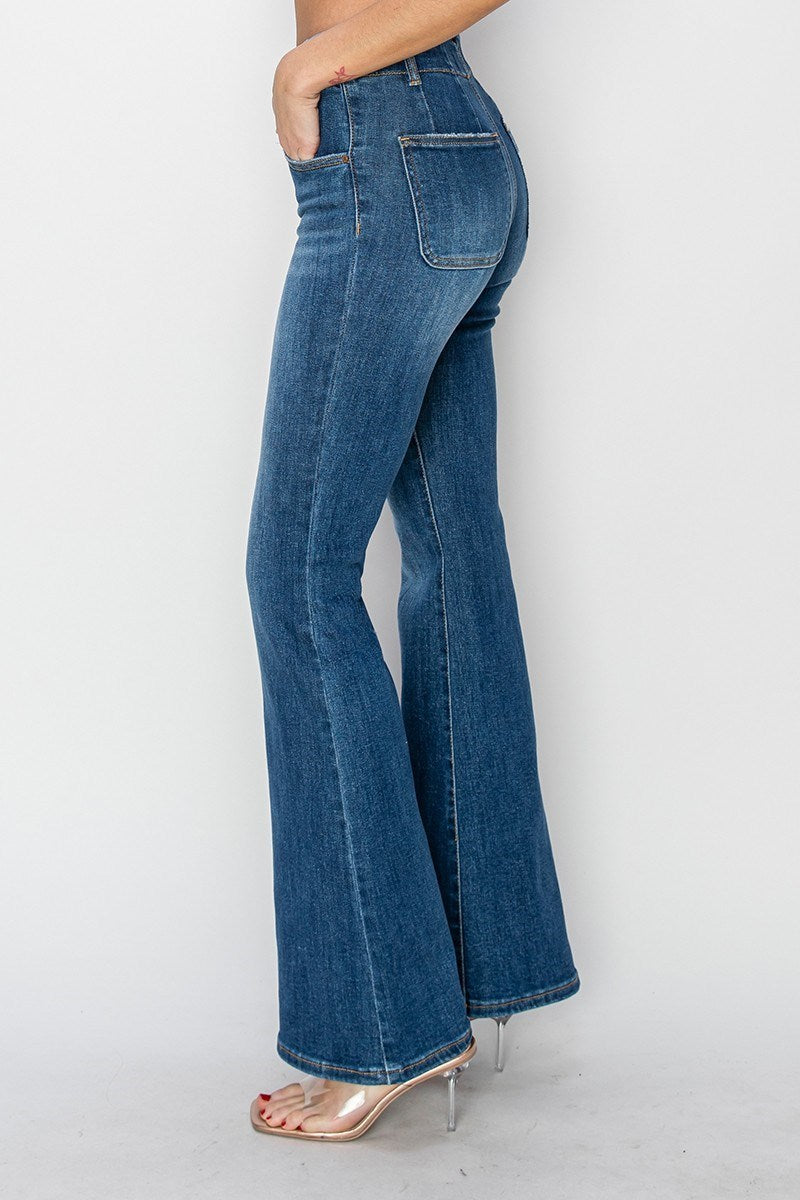 High Rise Flare Denim