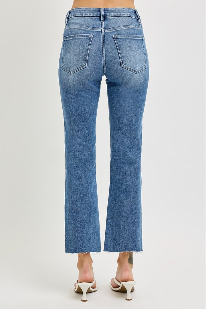 High Rise Straight Denim