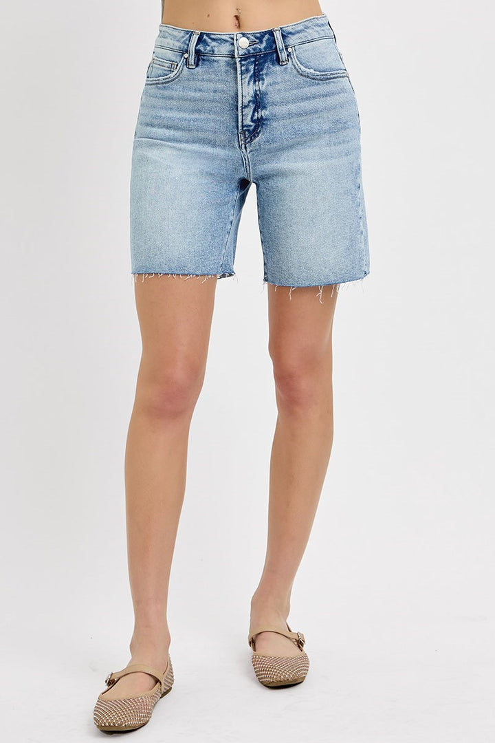Risen Mid Length Denim