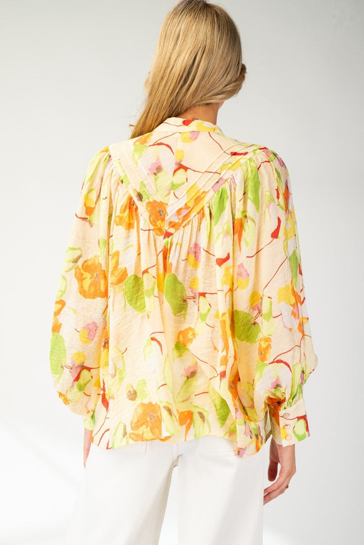 Floral Print Flowy Top