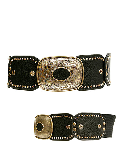 Studded Western Stretch Belt
