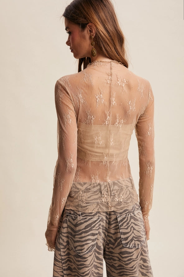 The Lace Mesh Top