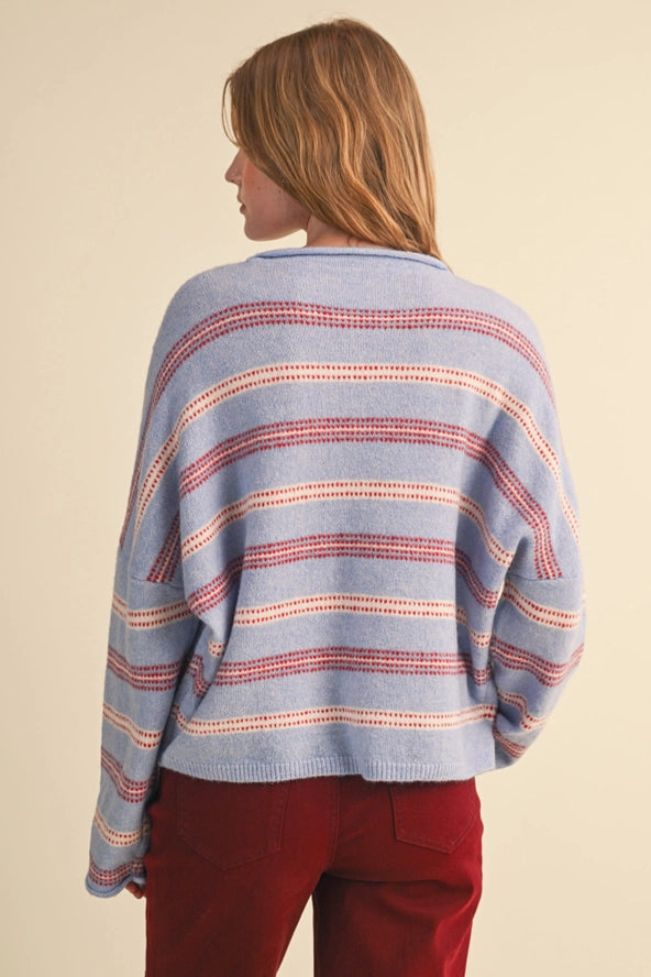 The Bluebell Stripe Cardigan