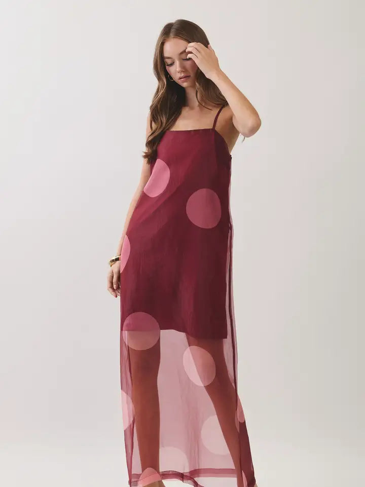 Wine & Dine Dot Maxi Dress