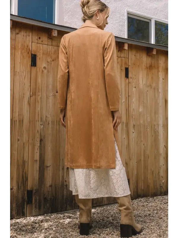 Camel Suede Duster