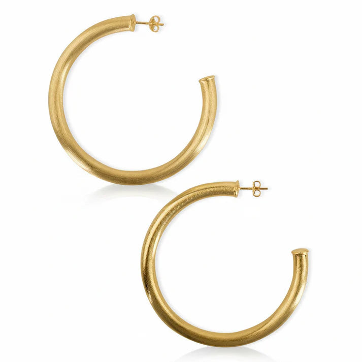 Sheila Fajl Arlene Hoops 18K Gold Plated