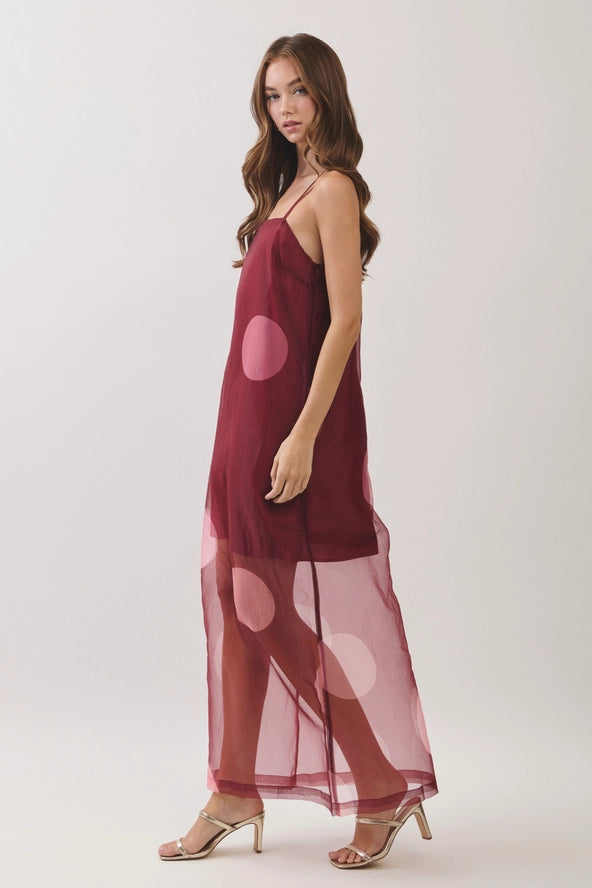 Wine & Dine Dot Maxi Dress