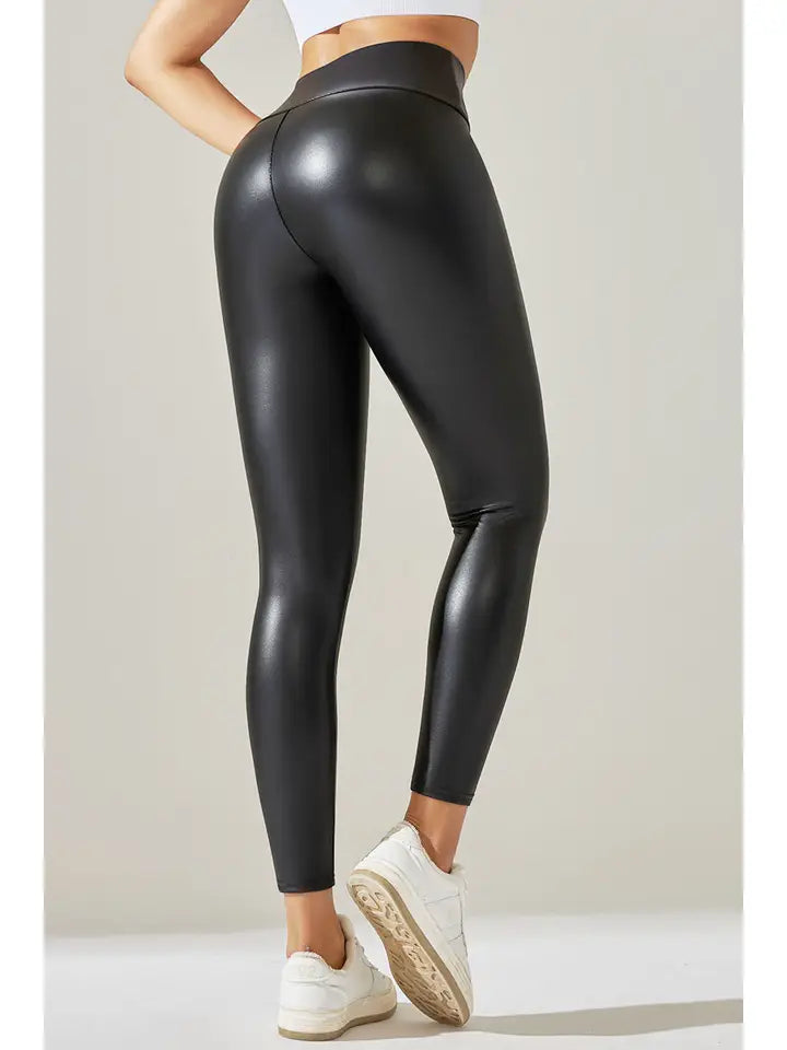 Faux Leather Legging