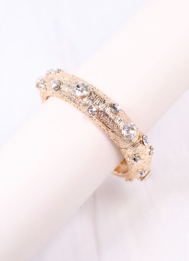 Kayne CZ Metal Stretch Bracelet