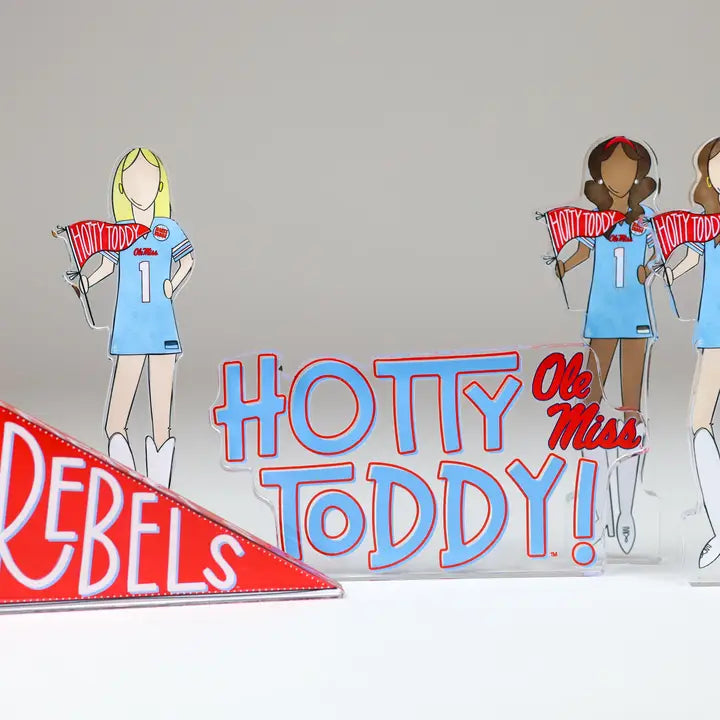 Ole Miss Girls Acrylic Shelfie | College Art Block