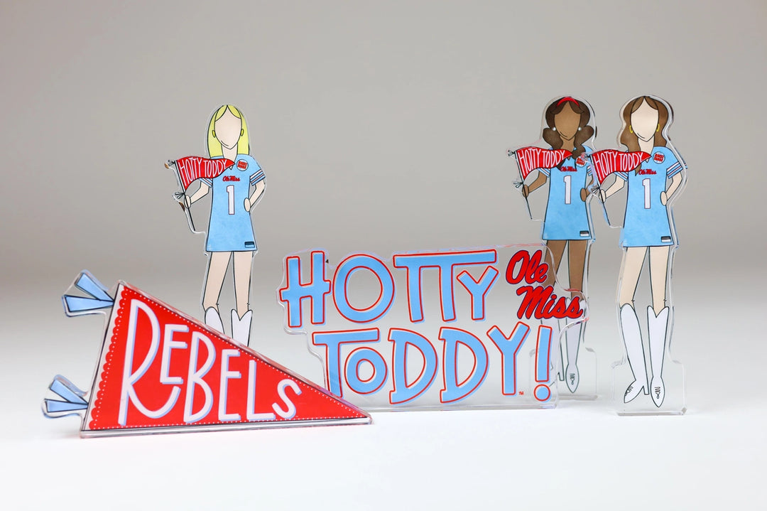 Ole Miss Hotty Toddy Acrylic Shelfie | Art Block Dorm Decor
