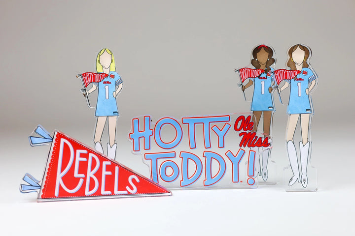 Ole Miss Hotty Toddy Acrylic Shelfie | Art Block Dorm Decor