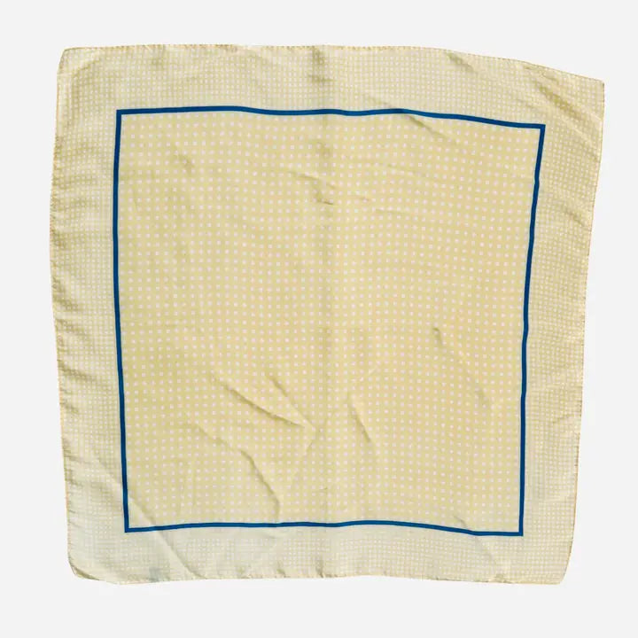 Scarf | Polka Dot Print | Yellow