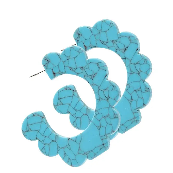 The Margo Turquoise Hoop