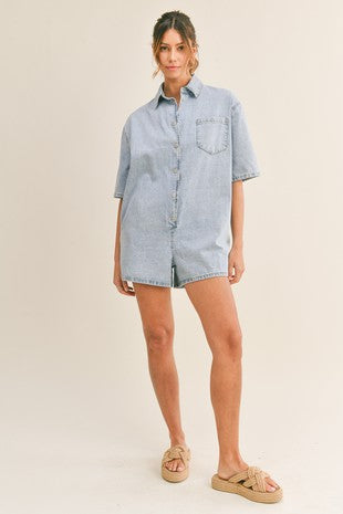 The Denim Romper