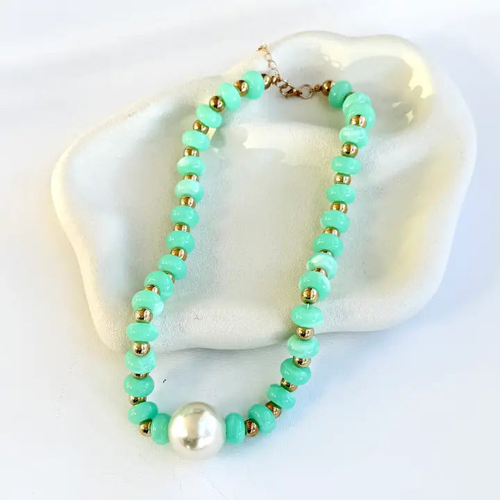 Chunky Pearl Beaded Bubble Necklace