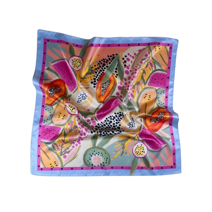 Tropical Fruit Print Scarf