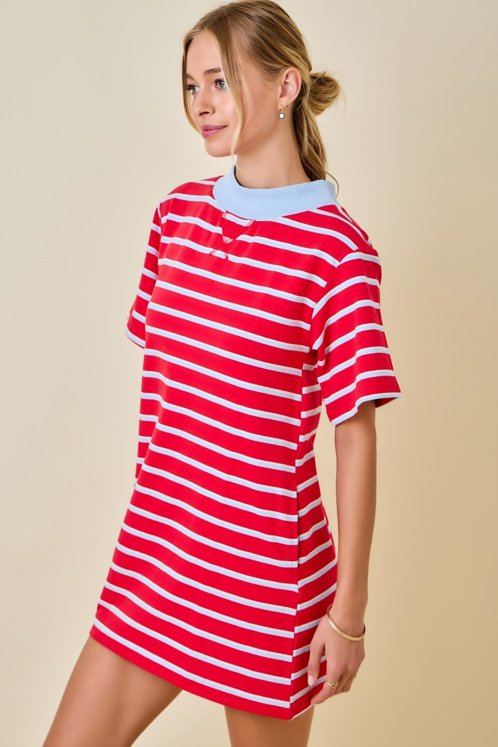 The Varsity Stripe T-shirt Dress