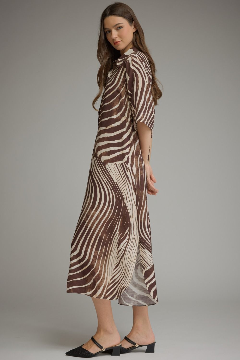Wild Side Animal Print Midi Dress side