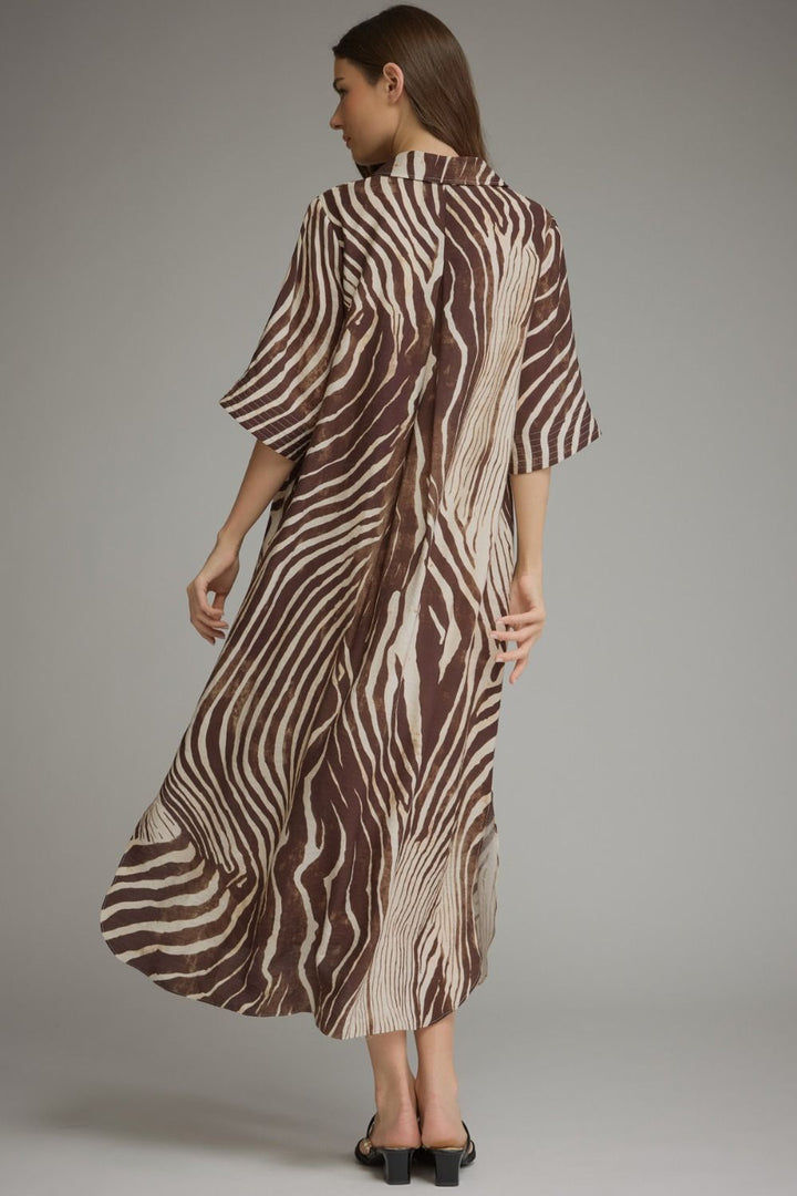 Wild Side Animal Print Midi Dress back
