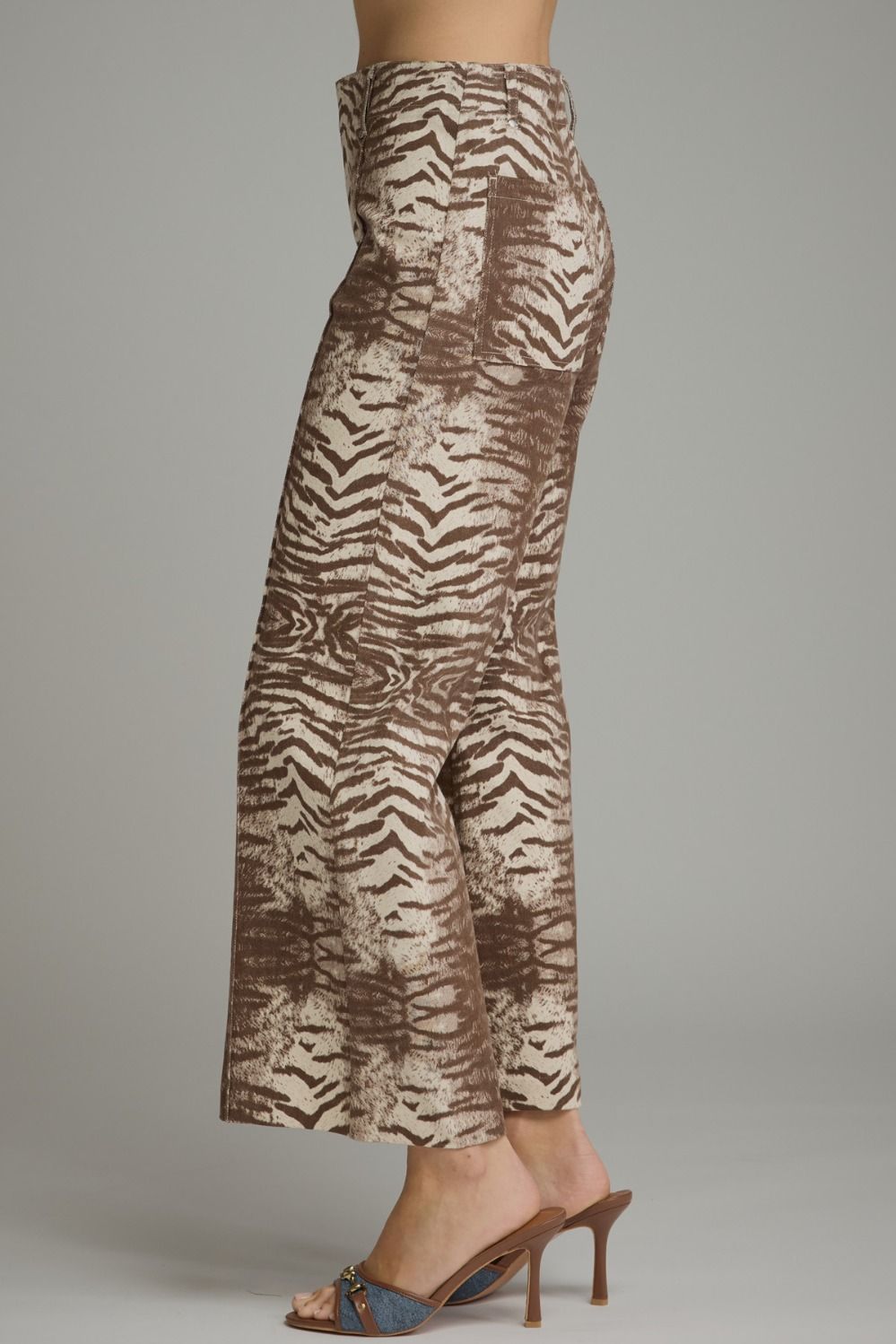 Wild Side Animal Print Wide Leg Pants side