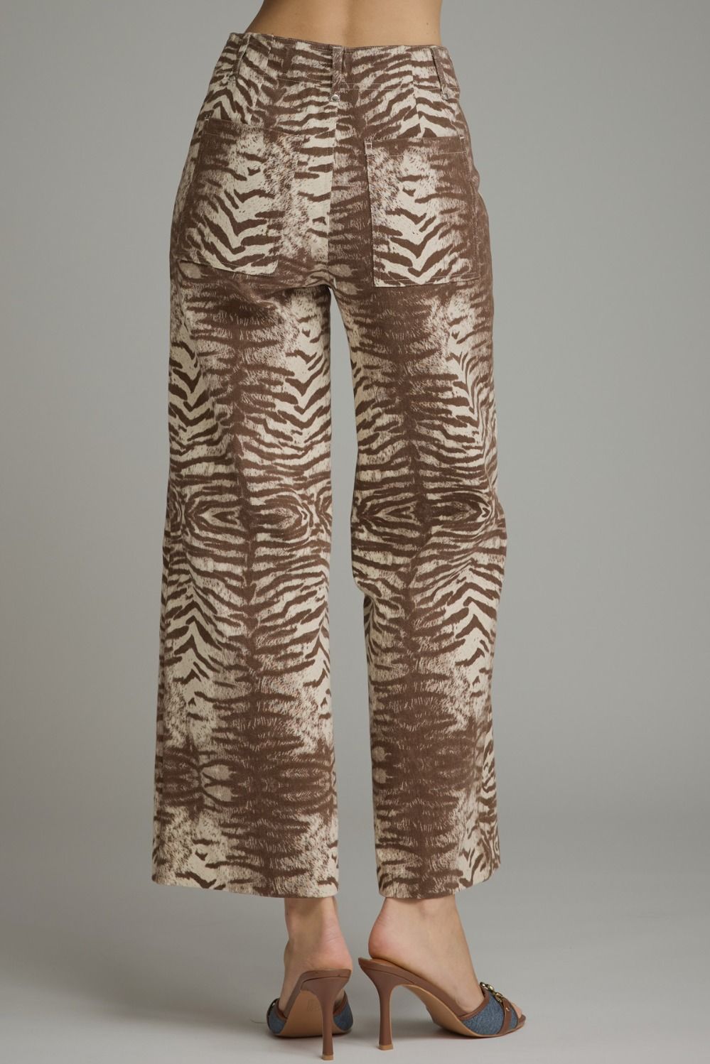 Wild Side Animal Print Wide Leg Pants back