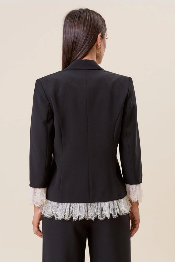 The Lace Trim Blazer