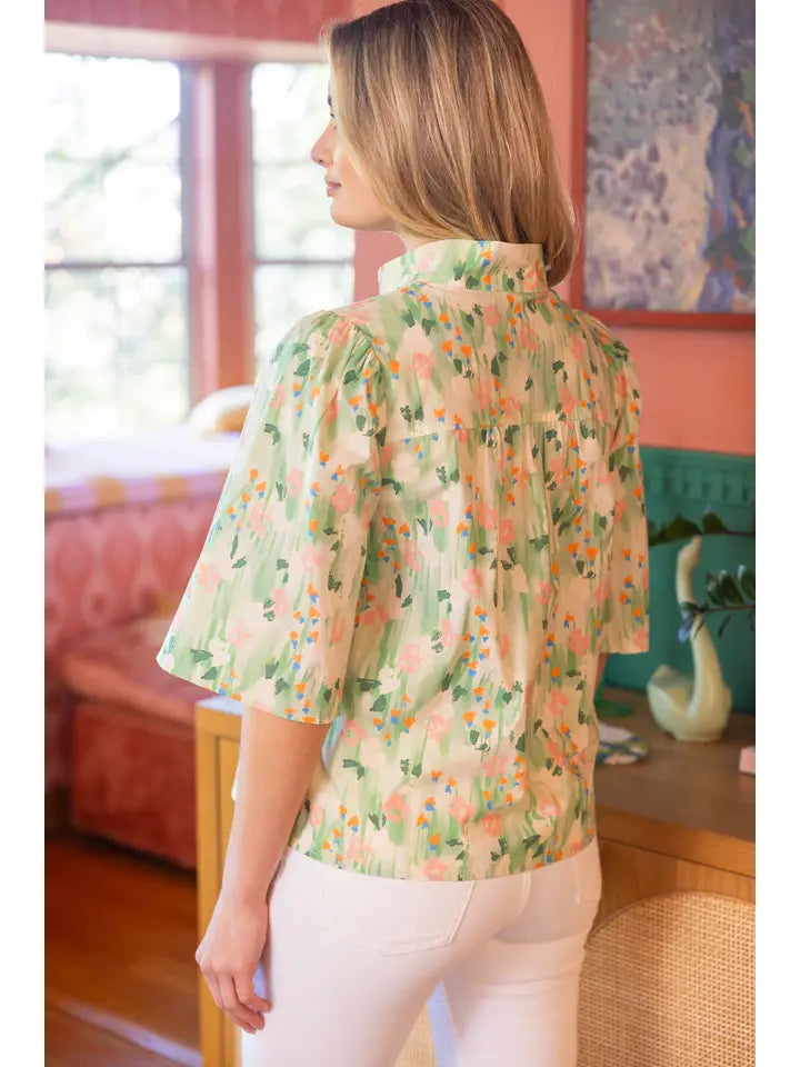 The Multistripe Floral Top