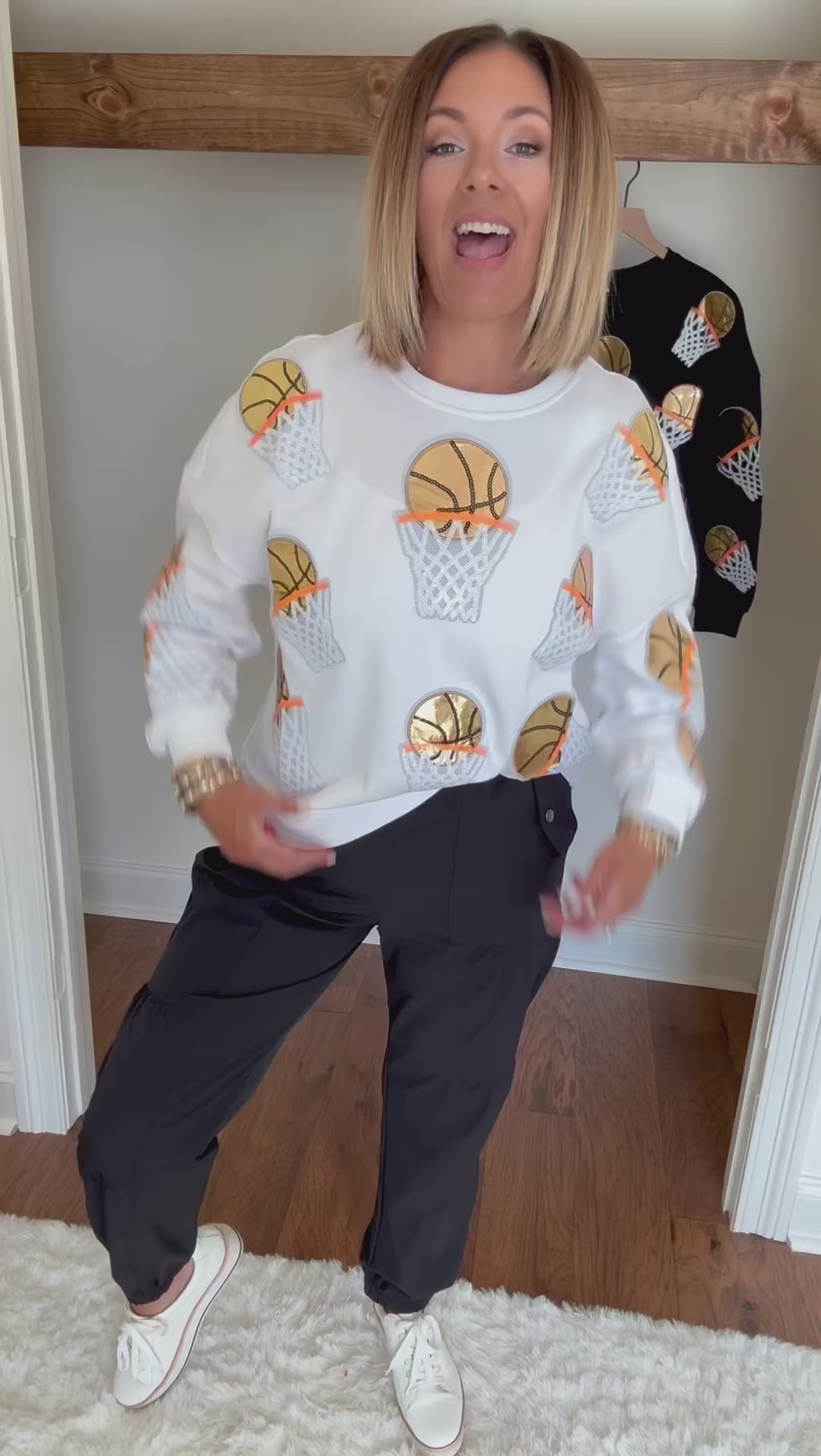 The Basketball Sequin Top