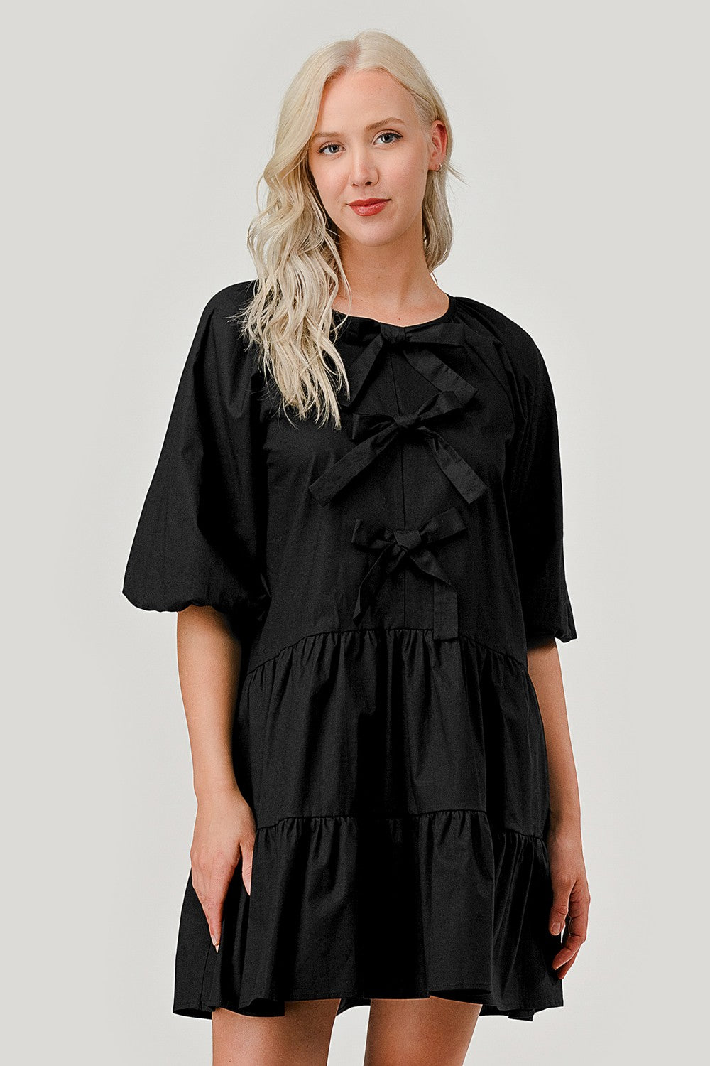 The Bow Detail Poplin Dress