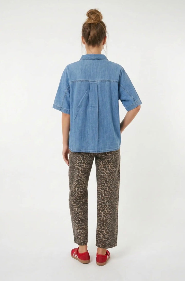 Everyday Ease Denim Button-Up view 2