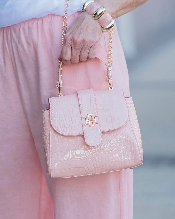 Tucker Handbag Blush Patent EC