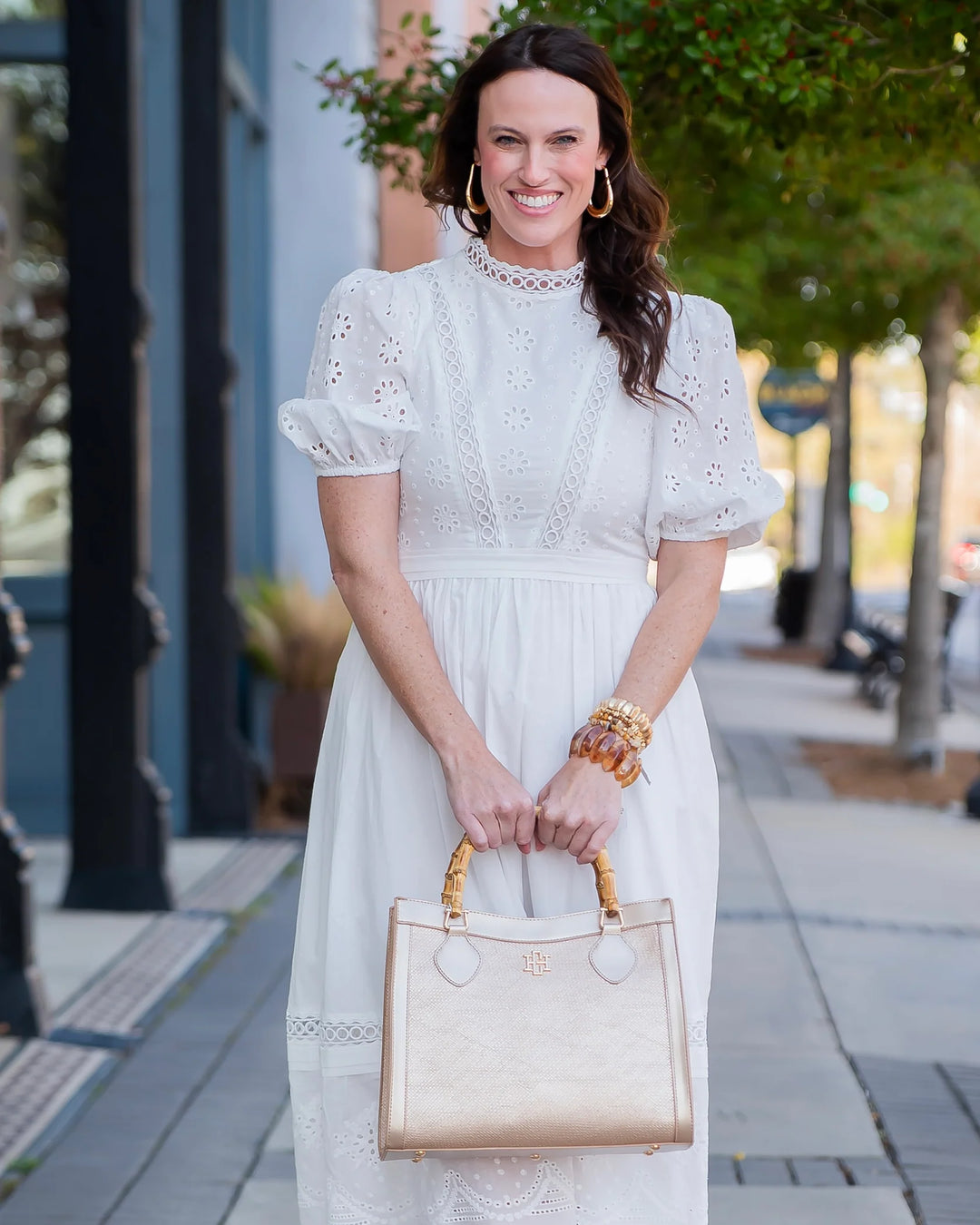 Palmer Tote Woven Gold