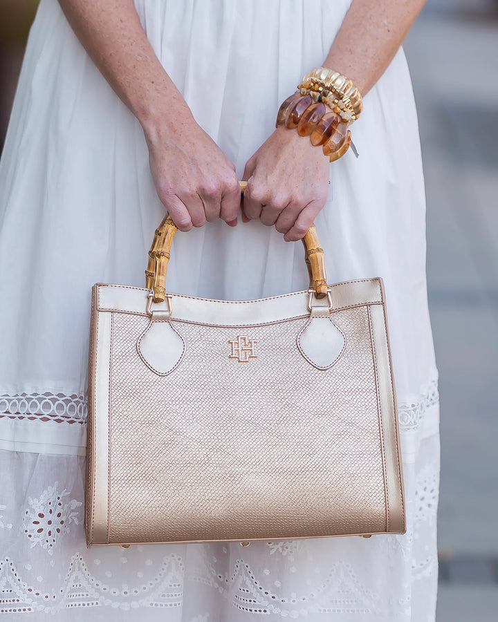 Palmer Tote Woven Gold